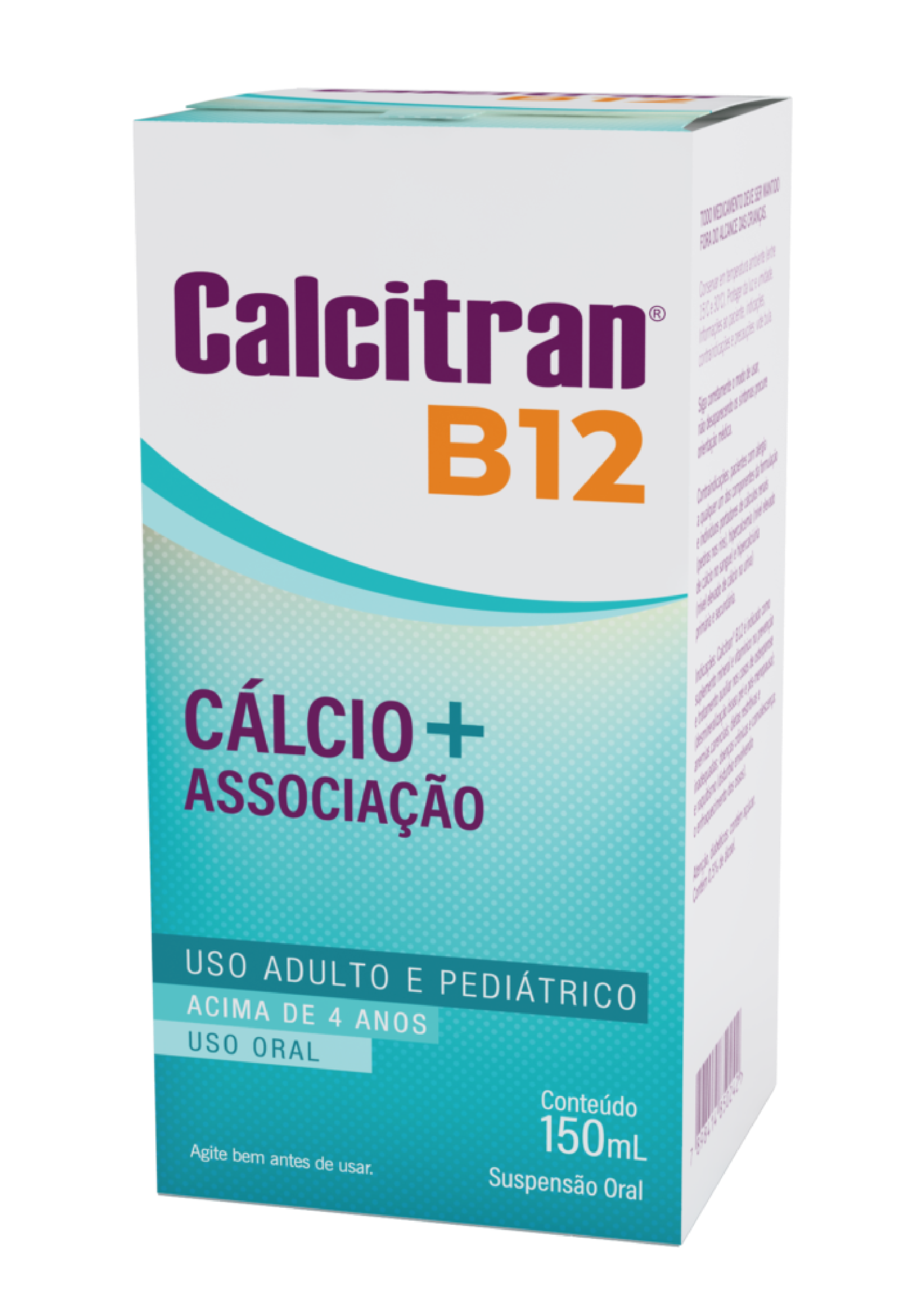 Calcitran suplemento alimentar vitamina B12